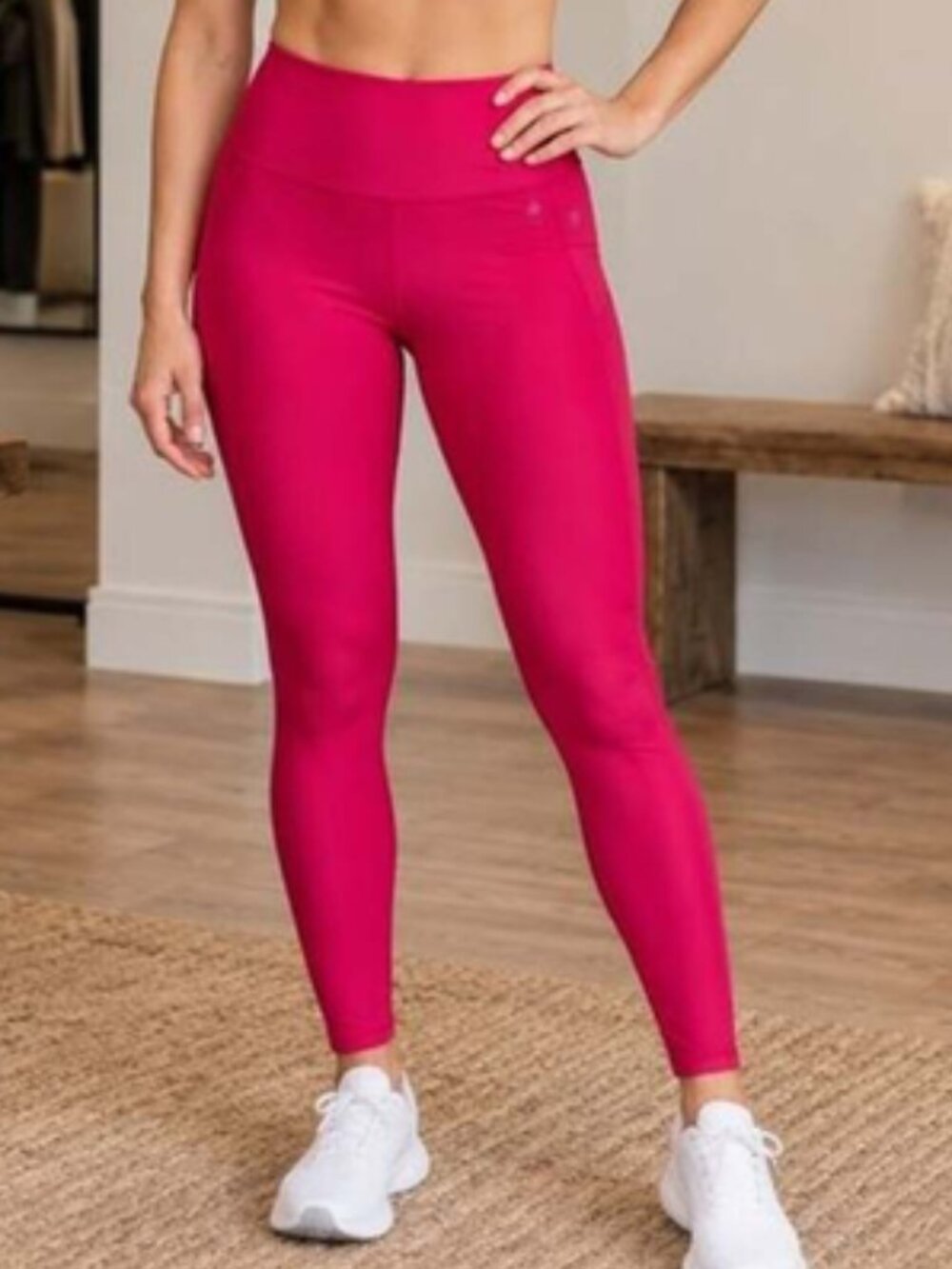 Athleta Elation Shine Tight Leggings S Hot Pink 🩷